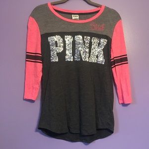 💞PINK VS Baseball Tee💞